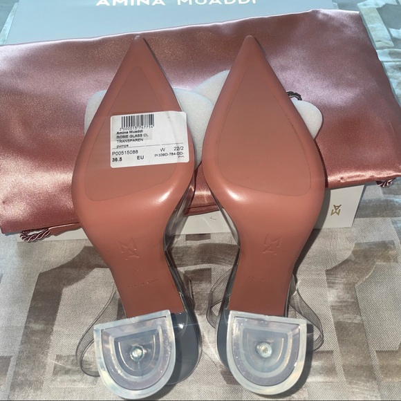*SOLD* Amina Muaddi Rosie PVC sling back - Picture 2 of 2